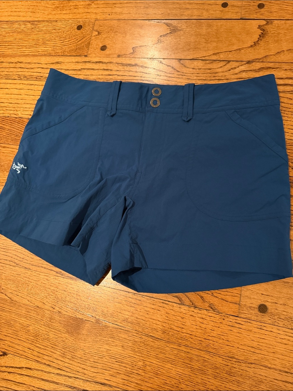 Arc'Teryx sz 8 Dark Teal Technical Shorts Hiking Camping Outdoor 4.5 inches